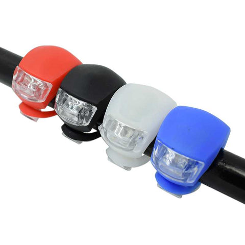 Bicycle Front Light Silicone LED Head Front Rear Wheel Bike Light Waterproof